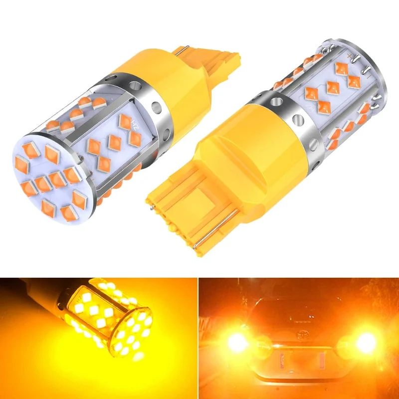 2 Stücke WY21W LED Canbus Kein Fehler Kein Hyper Flash Blinker Birne 3030 SMD T20 7440 W21W 1156 ba15s LED Lampe 12V Orange