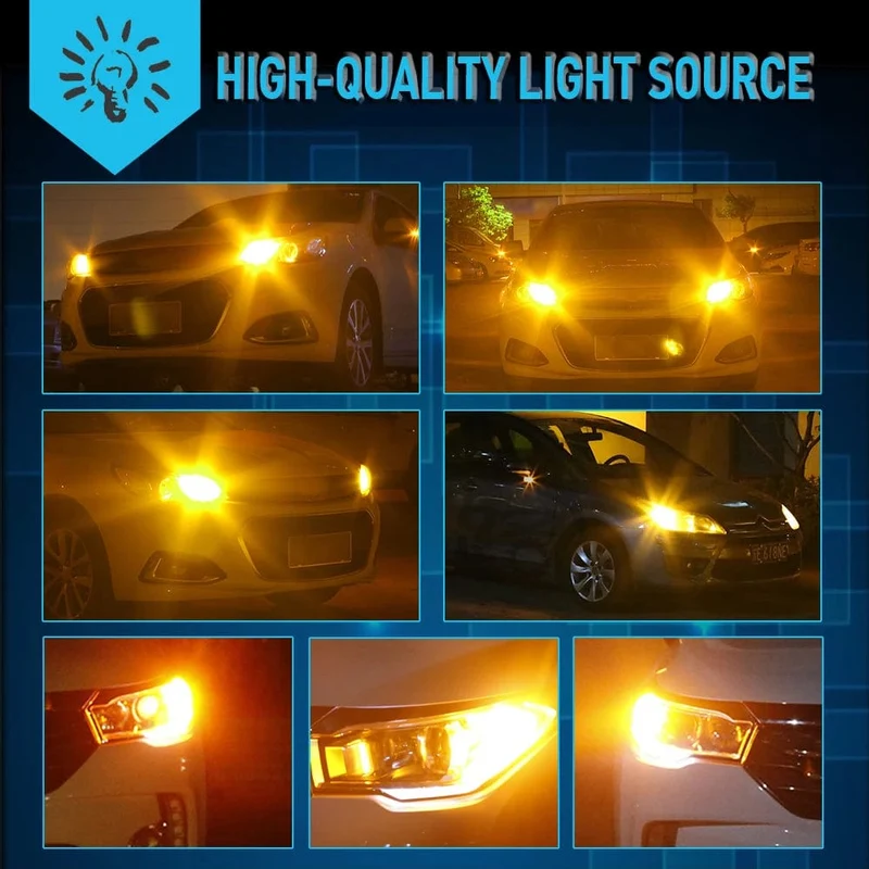 2 Stücke WY21W LED Canbus Kein Fehler Kein Hyper Flash Blinker Birne 3030 SMD T20 7440 W21W 1156 ba15s LED Lampe 12V Orange