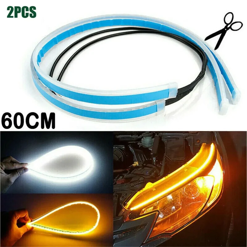 2 x Sequenzielle LED-Blinkerstreifen, Tagfahrlicht (Auto)