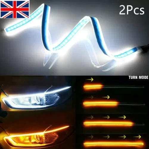 2 x Sequenzielle LED-Blinkerstreifen, Tagfahrlicht (Auto)