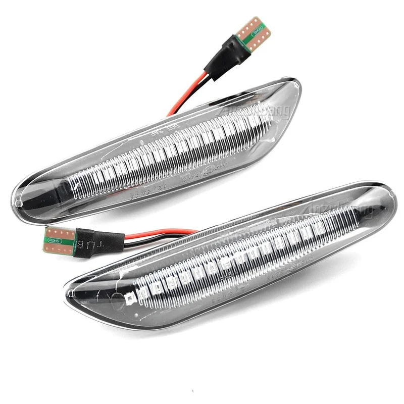 2 stück Led Dynamische Seite Marker Blinker Licht Anzeige Blinker Lampe Signal Lampe Für BMW E90 E91 E92 E93 E60 e87 E82 E46