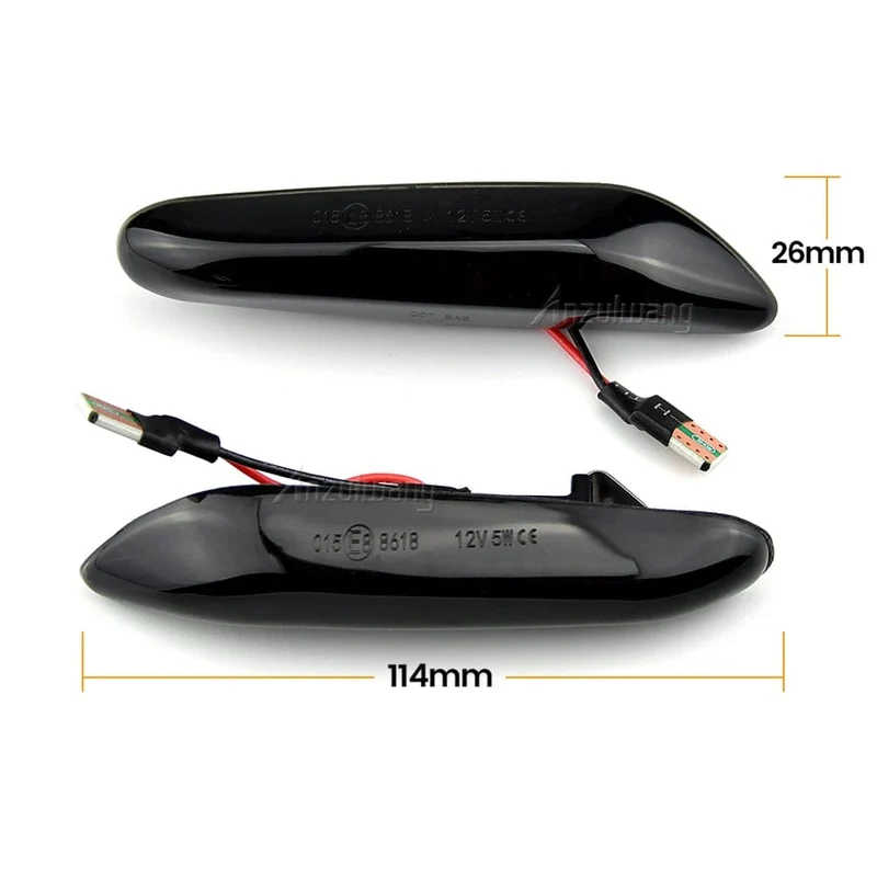 2 stück Led Dynamische Seite Marker Blinker Licht Anzeige Blinker Lampe Signal Lampe Für BMW E90 E91 E92 E93 E60 e87 E82 E46