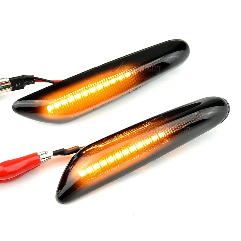 2 stück Led Dynamische Seite Marker Blinker Licht Anzeige Blinker Lampe Signal Lampe Für BMW E90 E91 E92 E93 E60 e87 E82 E46
