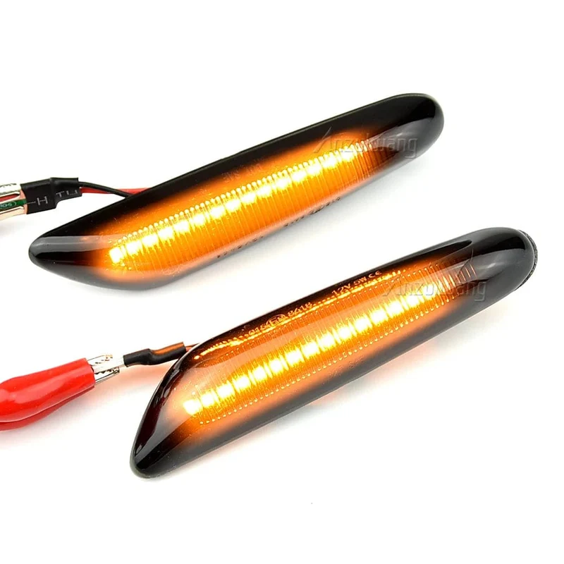 2 stück Led Dynamische Seite Marker Blinker Licht Anzeige Blinker Lampe Signal Lampe Für BMW E90 E91 E92 E93 E60 e87 E82 E46
