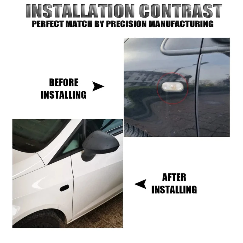 2 stück Dynamische Led-blinker Seite marker licht Lampe für VW Volkswagen Bora Golf 3/4 Passat 3B Polo 6N Sharan Vento T5 SEAT Ibiza
