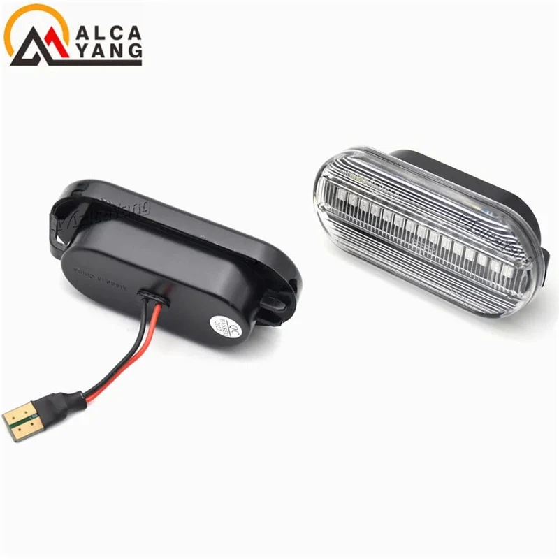 2 stück Dynamische Led-blinker Seite marker licht Lampe für VW Volkswagen Bora Golf 3/4 Passat 3B Polo 6N Sharan Vento T5 SEAT Ibiza