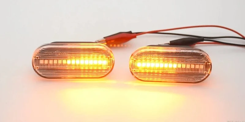 2 stück Dynamische Led-blinker Seite marker licht Lampe für VW Volkswagen Bora Golf 3/4 Passat 3B Polo 6N Sharan Vento T5 SEAT Ibiza