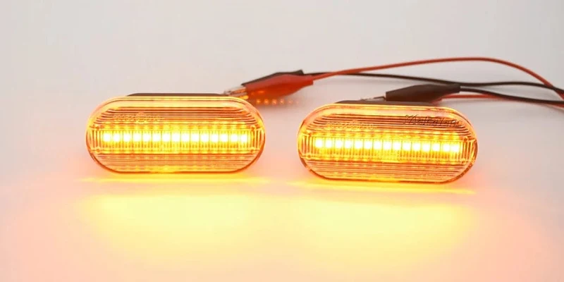 2 stück Dynamische Led-blinker Seite marker licht Lampe für VW Volkswagen Bora Golf 3/4 Passat 3B Polo 6N Sharan Vento T5 SEAT Ibiza
