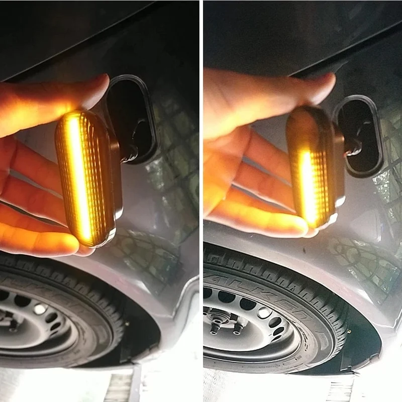 2 stück Dynamische Led-blinker Seite marker licht Lampe für VW Volkswagen Bora Golf 3/4 Passat 3B Polo 6N Sharan Vento T5 SEAT Ibiza