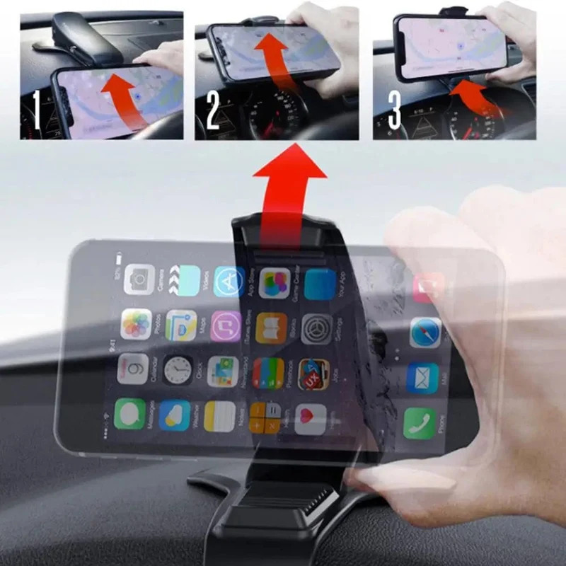 Autotelefonhalter Halterung Ständer Halter für Handy im Auto GPS Display Armaturenbrett Halterung für iPhone Xiaomi Samsung Huawei
