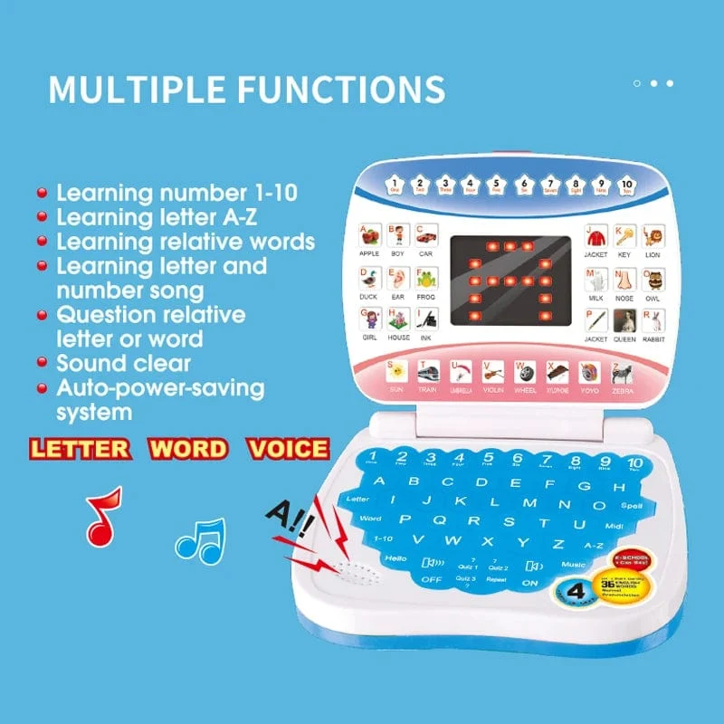Lernmaschine Laptop Computer Kind Elektronische Vorschule Sprache Bildung Spielzeug Geschenk Kleinkind Kind Entwicklung Kognitive Fähigkeiten