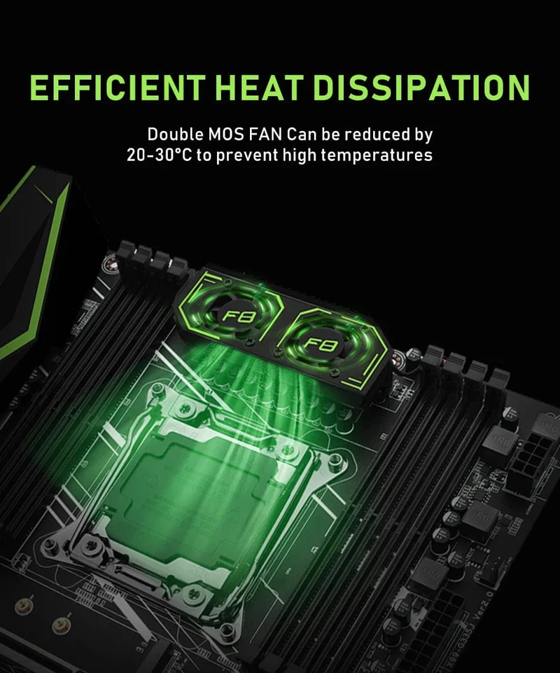 HUANANZHI X99 F8 LGA 2011-3 XEON X99 Motherboard mit Intel E5 2620 V3 unterstützung DDR4 RECC NON-ECC speicher combo kit set NVME RU