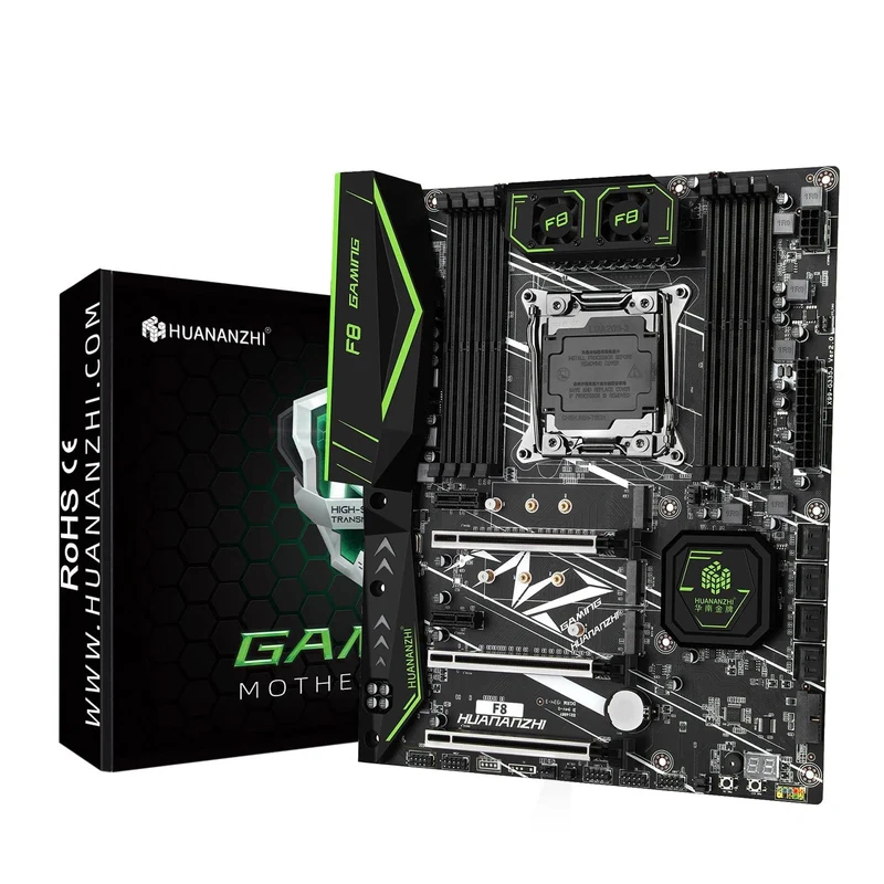 HUANANZHI X99 F8 LGA 2011-3 XEON X99 Motherboard mit Intel E5 2620 V3 unterstützung DDR4 RECC NON-ECC speicher combo kit set NVME RU