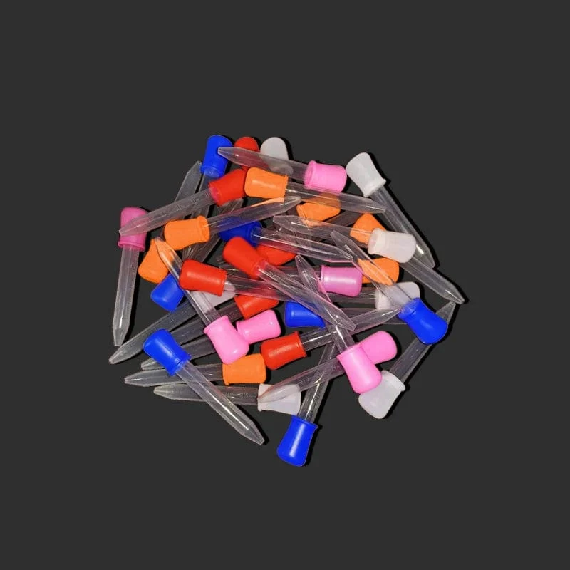 5ML Klare Silikonpipette Kunststoff Baby Medizin Pipette Löffel Pipette Flüssige Nahrung Pipette Bürette 10 Farben