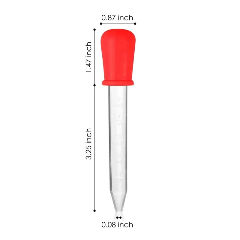 6 stücke 5 ml Tropfer Kunststoff Silikon Baby Pipetten Geräte Säugling Tropfer Feeder Pipette Dropper Für Schule Laborbedarf