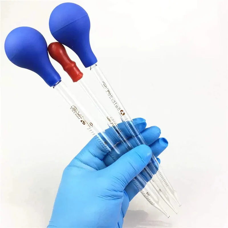 3 Stück 10 ml 5 ml 2 ml Messpipetten aus Glas, Transferpipette für flüssige ätherische Öle und Flüssigkeitspipetten