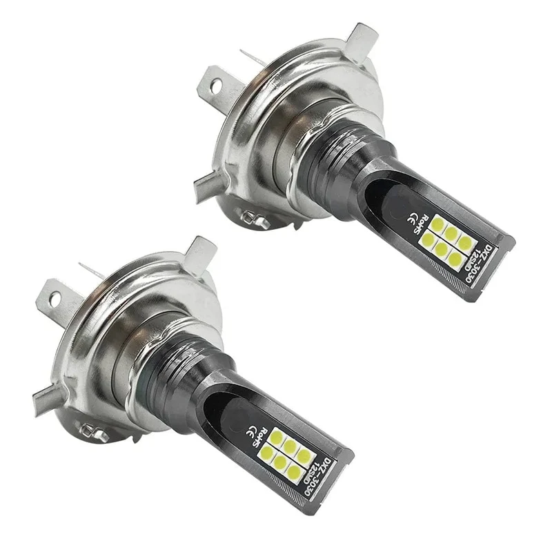 2Pcs Super Helle H4 H7 Led-lampe Auto Scheinwerfer Motorrad H1 H3 H8 H9 H11 Auto Nebel Lampen 9005 9006 HB3 HB4 Licht 12v 24V 80W