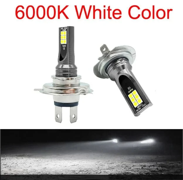 2Pcs Super Helle H4 H7 Led-lampe Auto Scheinwerfer Motorrad H1 H3 H8 H9 H11 Auto Nebel Lampen 9005 9006 HB3 HB4 Licht 12v 24V 80W