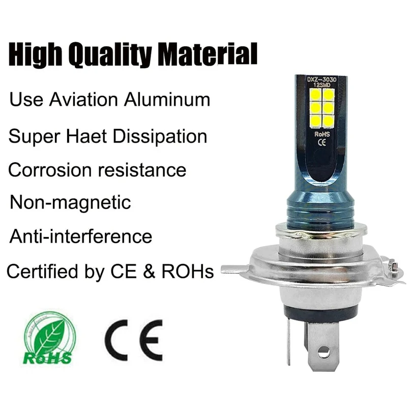 2Pcs Super Helle H4 H7 Led-lampe Auto Scheinwerfer Motorrad H1 H3 H8 H9 H11 Auto Nebel Lampen 9005 9006 HB3 HB4 Licht 12v 24V 80W
