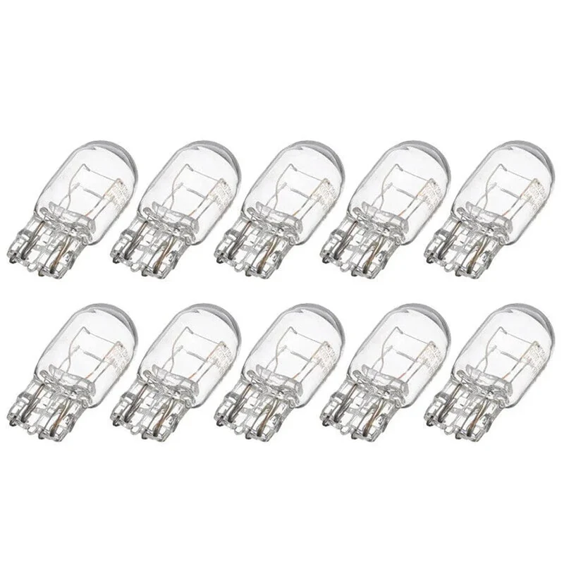 10 stücke T20 7443 7440 Signal Licht W21/5W Klar Glas DRL Tagfahrlicht Blinker Bremse Schwanz Glühlampen