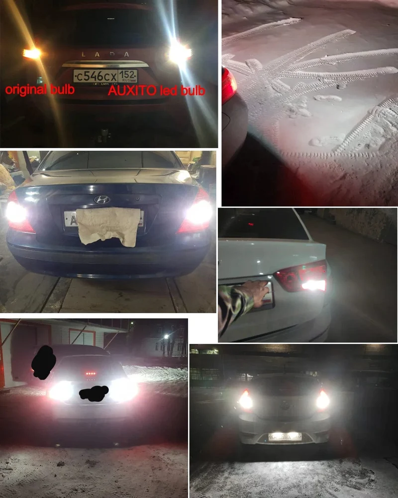 AUXITO 2 Stück Canbus T15 T16 LED Rückfahrscheinwerfer W16W 912 921 LED Birne Kein Fehler Auto Back Up Rückleuchte 12V 6000K Weiß Superhell