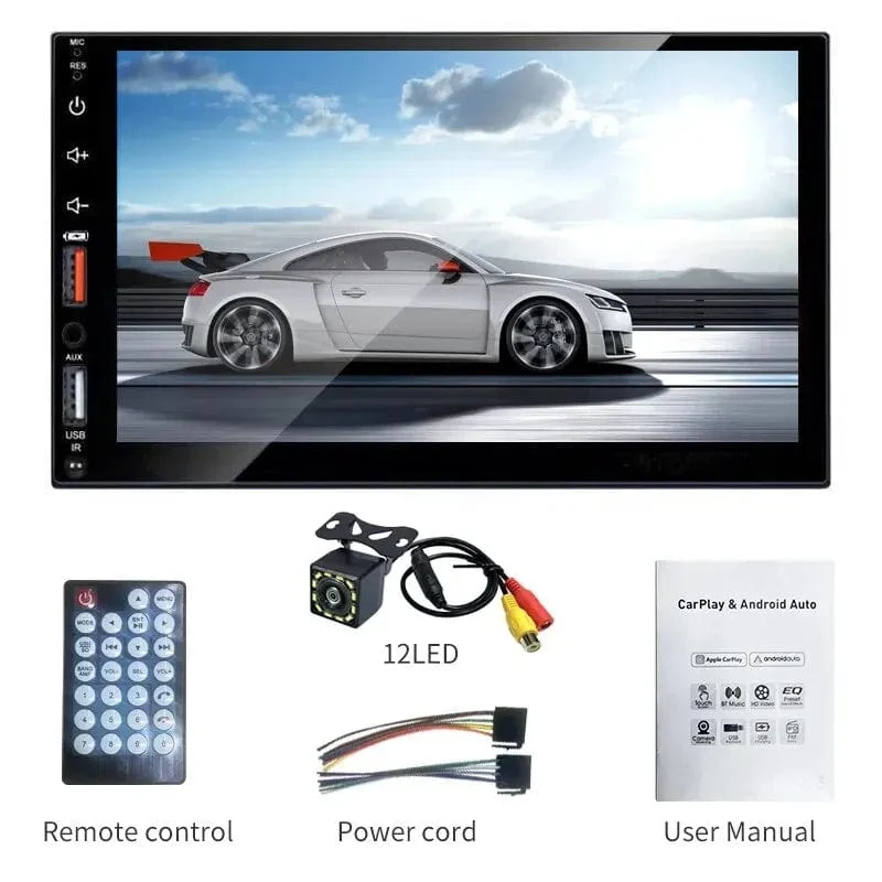 Acodo 7 Zoll Carplay Android Auto Player Dual USB kapazitiver Bildschirm Touch HD Auto MP5 Player USB FM Bluetooth TF Karte Touchscreen