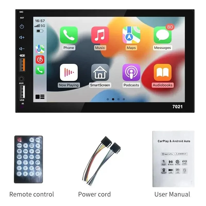 Acodo 7 Zoll Carplay Android Auto Player Dual USB kapazitiver Bildschirm Touch HD Auto MP5 Player USB FM Bluetooth TF Karte Touchscreen