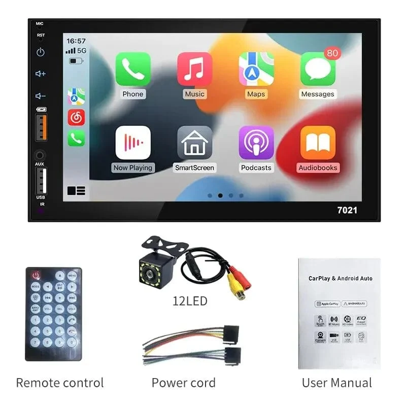 Acodo 7 Zoll Carplay Android Auto Player Dual USB kapazitiver Bildschirm Touch HD Auto MP5 Player USB FM Bluetooth TF Karte Touchscreen