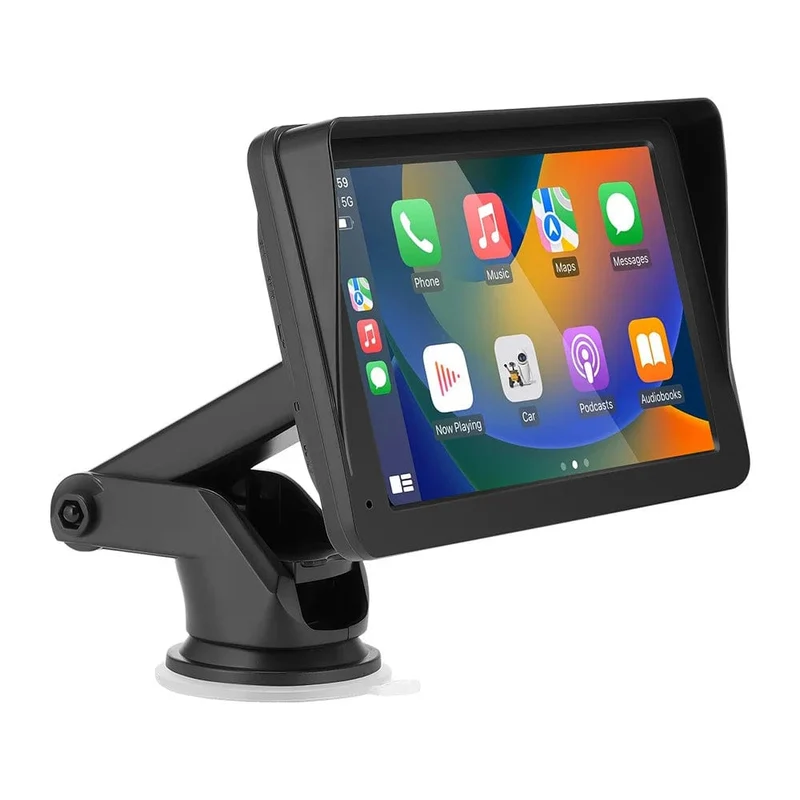 CarPlay Android Auto Sync Datum Uhrzeit Autoradio Multimedia Video Player Tragbarer 7-Zoll-Touchscreen mit USB AUX für die Rückansicht