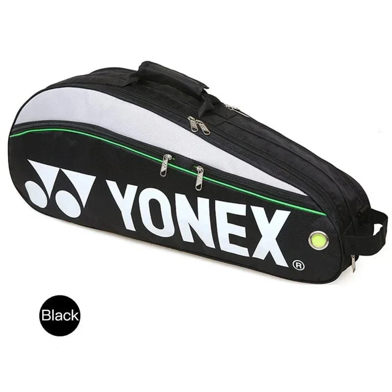 YONEX Original Badminton-Tasche für maximal 3 Schläger mit Schuhfach, Federball-Schläger-Sporttasche für Männer oder Frauen 9332bag