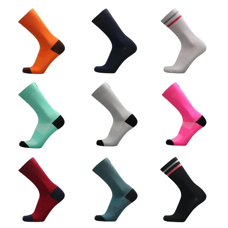Professionelle Wettkampf-Radsocken für Herren und Damen, Sport, Reitsocken, Mesh, Basketball, Badminton, Rennsocken, Calcetines Ciclismo