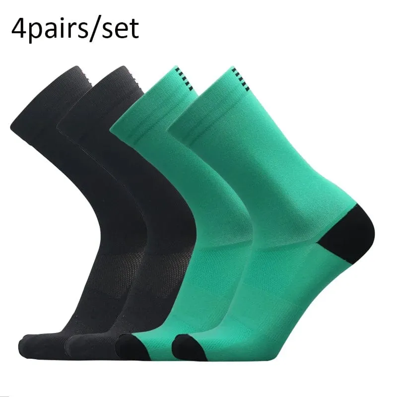 Professionelle Wettkampf-Radsocken für Herren und Damen, Sport, Reitsocken, Mesh, Basketball, Badminton, Rennsocken, Calcetines Ciclismo