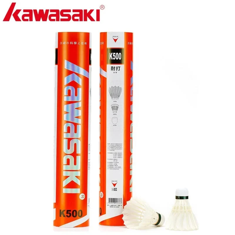12 Teile/los Kawasaki King Kong 500 Badminton Gans Feder Federball Geschwindigkeit 77 Langlebig Badminton Ball für Training Übung