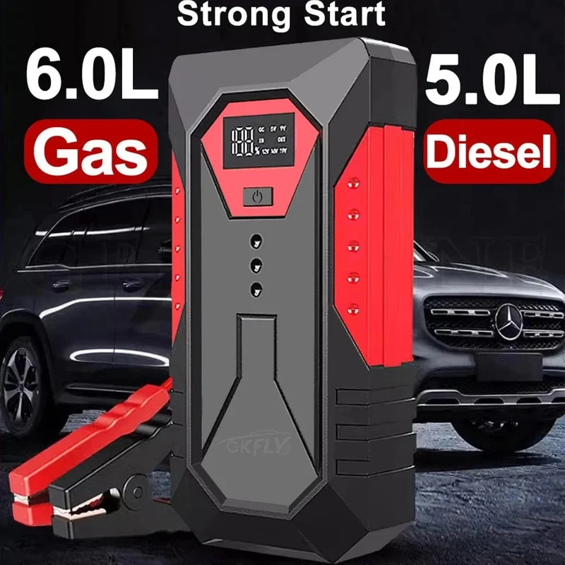 GKFLY Auto Starthilfe Tragbare 12V Benzin Diesel Ausgangs Gerät Kabel Tragbare Power Bank 1200A Auto Batterie Ladegerät Buster