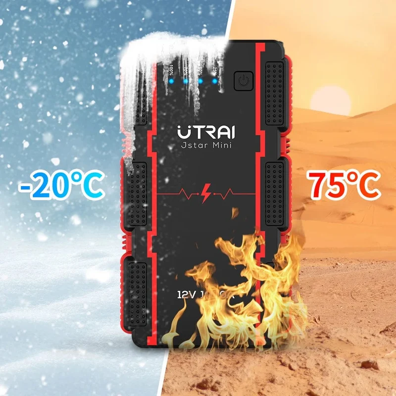 UTRAI 1000A Starthilfe Power Bank Startgerät Tragbarer Notfall-Booster für 12V Fahrzeuge Kleine LKWs
