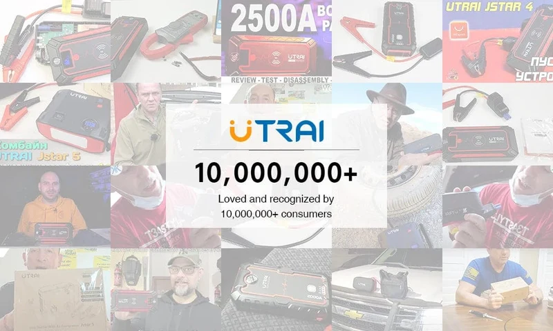UTRAI 2000A Starthilfe Power Bank Tragbares Ladegerät Ausgangsgerät Für 8.0L/6.0L Notfall Autobatterie Starthilfe