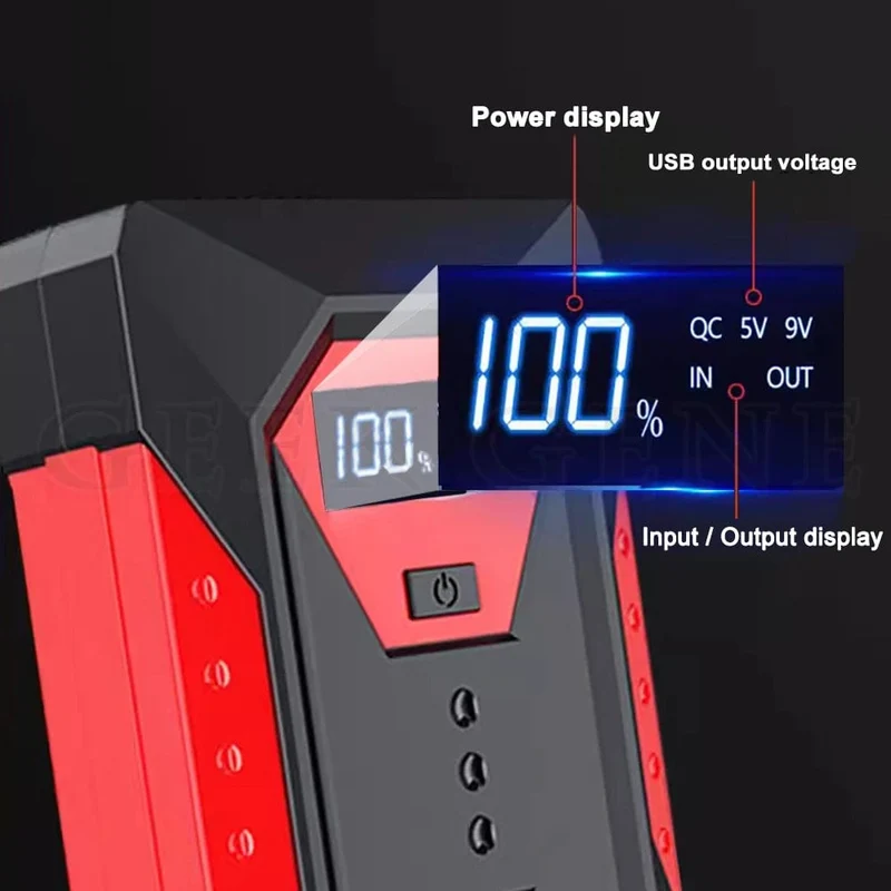 Tragbare Auto-Starthilfe 18000mAh Power Bank Auto Booster Ladegerät 12V Ausgangs Gerät Benzin Diesel Auto Notfall Booster