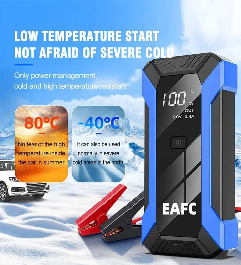 12V Auto Starthilfe 1200A Ausgang Tragbares Notfall-Start-up-Ladegerät Benzinauto Power Bank Booster Batterie Startgerät