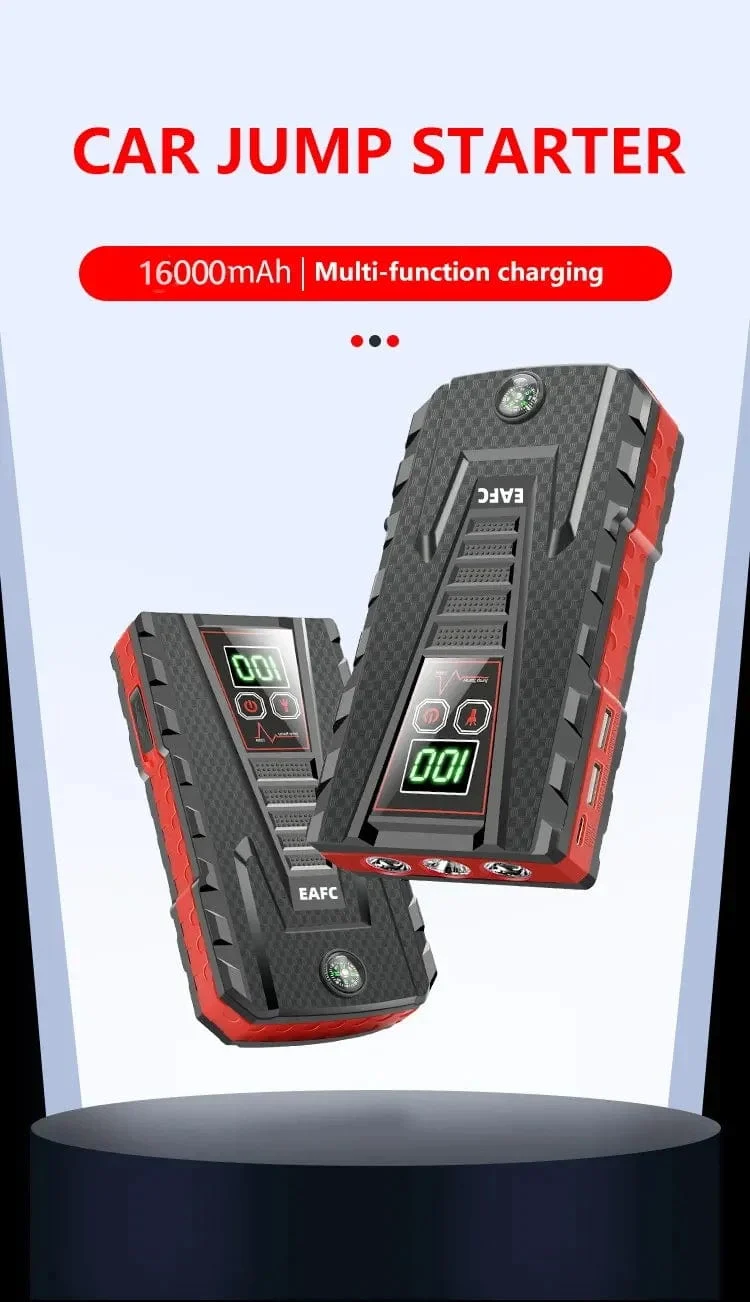EAFC Auto Starthilfe 1200A Kabelloses Ladegerät Power Bank für 12V Auto Notstarter Jstar 4 Auto Auto Booster Batterie