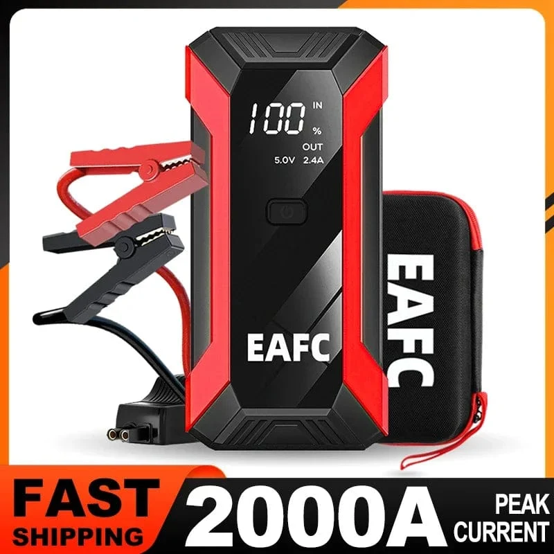 Power Bank 2000A/1200A/600A 12V Autobatterie Starthilfe Tragbares Ladegerät Auto Booster Auto Startgerät Notfallstarter