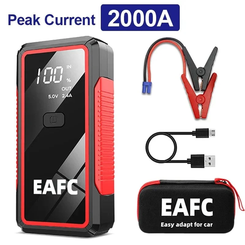 Power Bank 2000A/1200A/600A 12V Autobatterie Starthilfe Tragbares Ladegerät Auto Booster Auto Startgerät Notfallstarter
