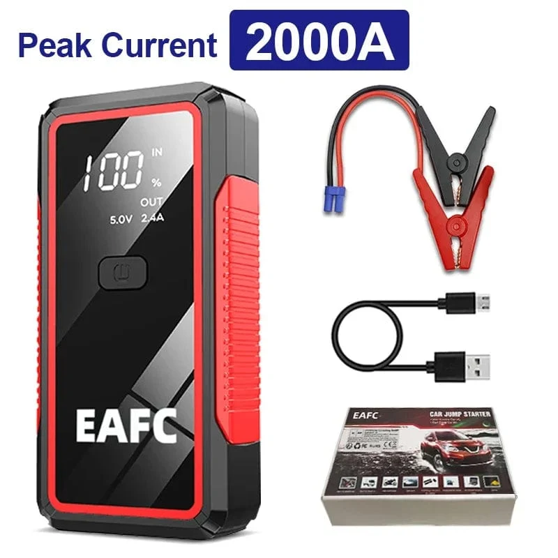 Power Bank 2000A/1200A/600A 12V Autobatterie Starthilfe Tragbares Ladegerät Auto Booster Auto Startgerät Notfallstarter