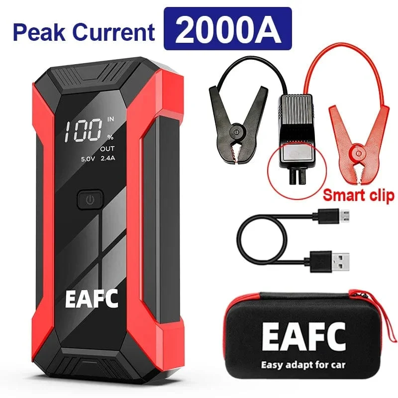 Power Bank 2000A/1200A/600A 12V Autobatterie Starthilfe Tragbares Ladegerät Auto Booster Auto Startgerät Notfallstarter