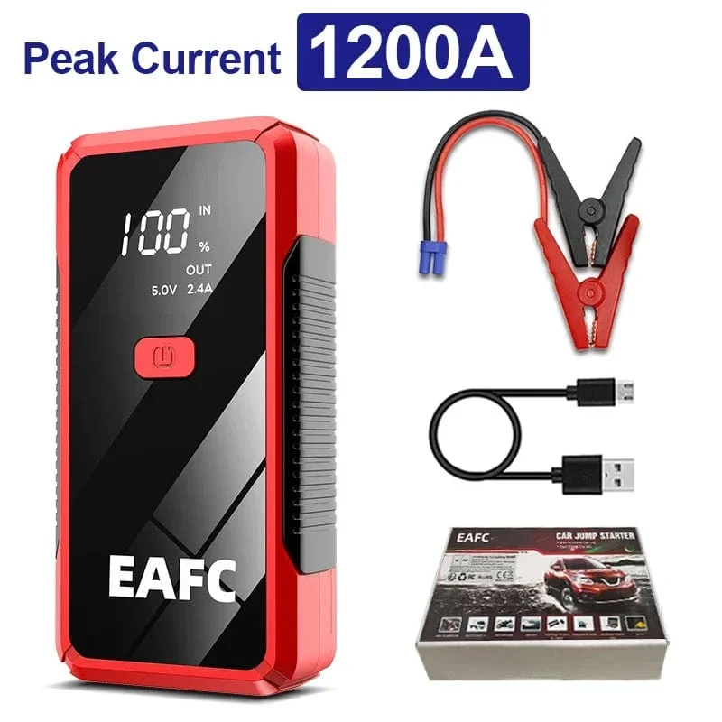 Power Bank 2000A/1200A/600A 12V Autobatterie Starthilfe Tragbares Ladegerät Auto Booster Auto Startgerät Notfallstarter