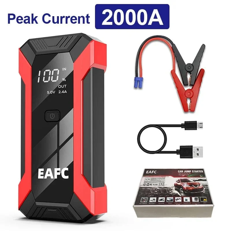Power Bank 2000A/1200A/600A 12V Autobatterie Starthilfe Tragbares Ladegerät Auto Booster Auto Startgerät Notfallstarter