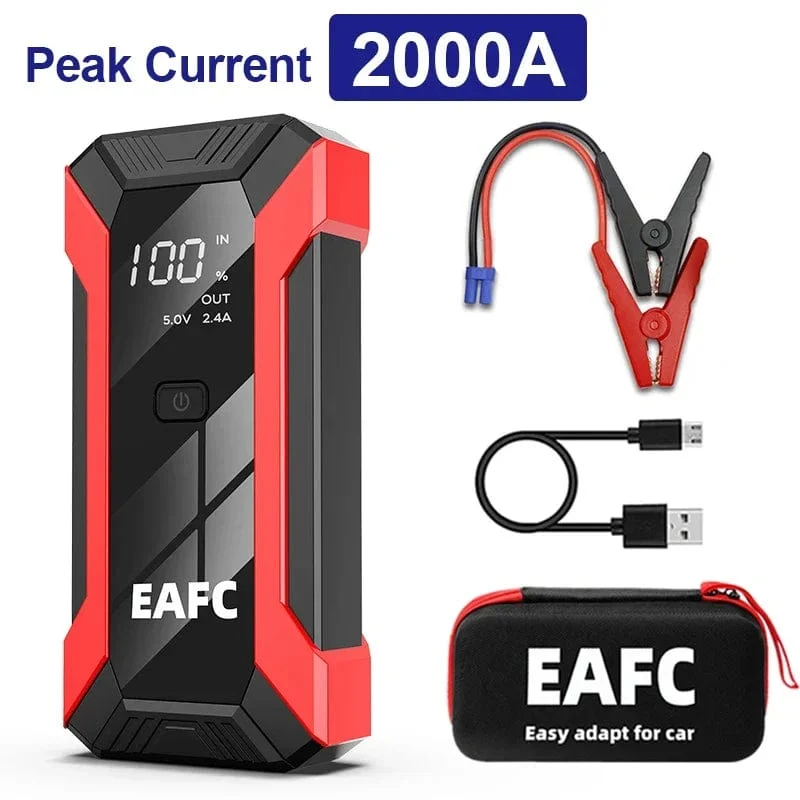 Power Bank 2000A/1200A/600A 12V Autobatterie Starthilfe Tragbares Ladegerät Auto Booster Auto Startgerät Notfallstarter