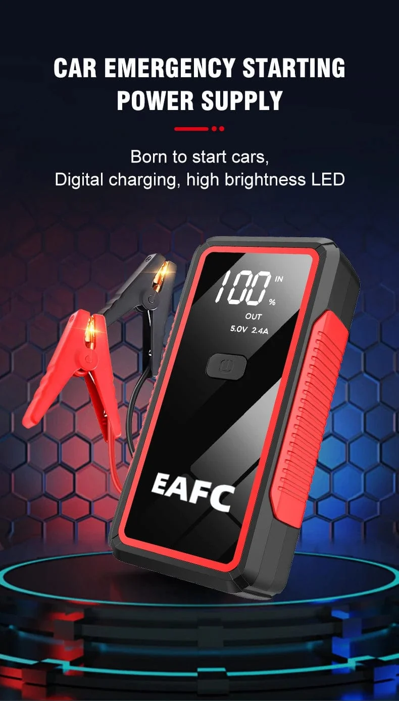Power Bank 2000A/1200A/600A 12V Autobatterie Starthilfe Tragbares Ladegerät Auto Booster Auto Startgerät Notfallstarter