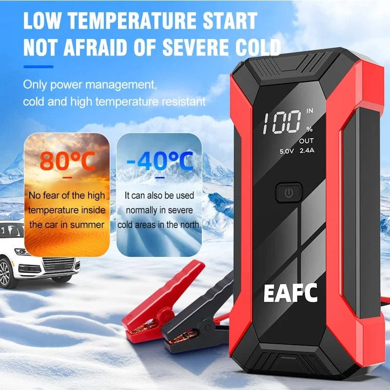 Power Bank 2000A/1200A/600A 12V Autobatterie Starthilfe Tragbares Ladegerät Auto Booster Auto Startgerät Notfallstarter