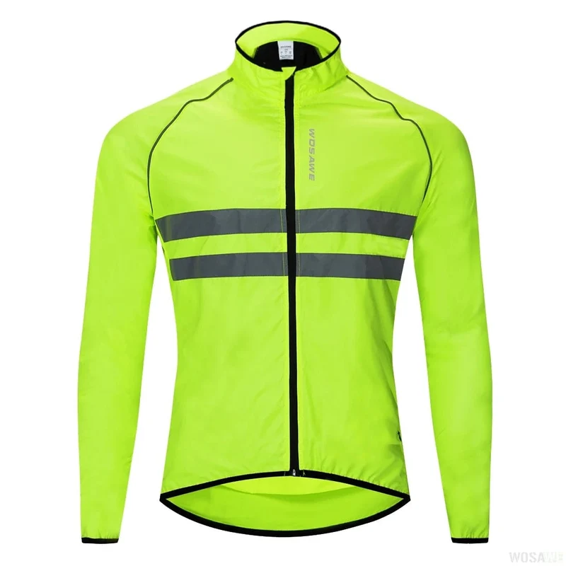 WOSAWE Fahrradjacke Herren, winddicht, wasserdicht, reflektierend, ultraleicht, MTB, Mountainbike, Windjacken, Fahrrad-Windjacke