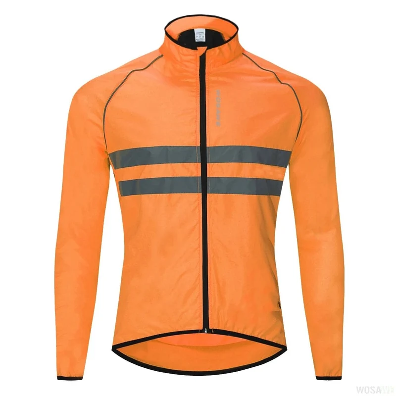 WOSAWE Fahrradjacke Herren, winddicht, wasserdicht, reflektierend, ultraleicht, MTB, Mountainbike, Windjacken, Fahrrad-Windjacke